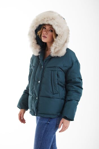 OVERSIZED DIP BACK PUFFER - Anthracite 2