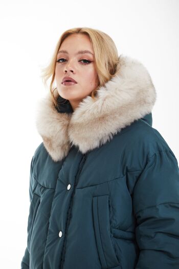 OVERSIZED DIP BACK PUFFER - Anthracite 5