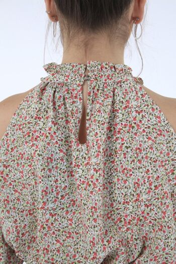 ROBE FLORAL ÉPAULE FROIDE - Multi 3