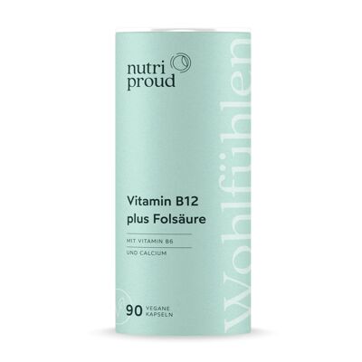 Vitamina B12 con acido folico + B6 + calcio