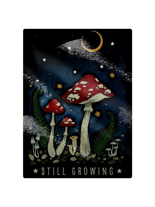 Magical Mushrooms Still Growing Small Rectangular Chopping Board
