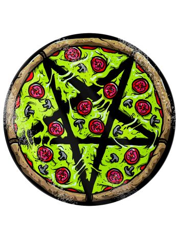 Pentagram Diner - Planche à découper en verre à pizza 1