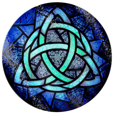 Stained Glass Triquetra Chopping Board