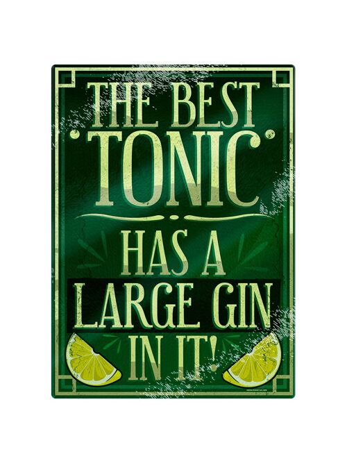 The Best Tonic Has A Large Gin In It Chopping Board