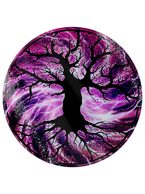 The Tree Of Life Circular Glass Chopping Board