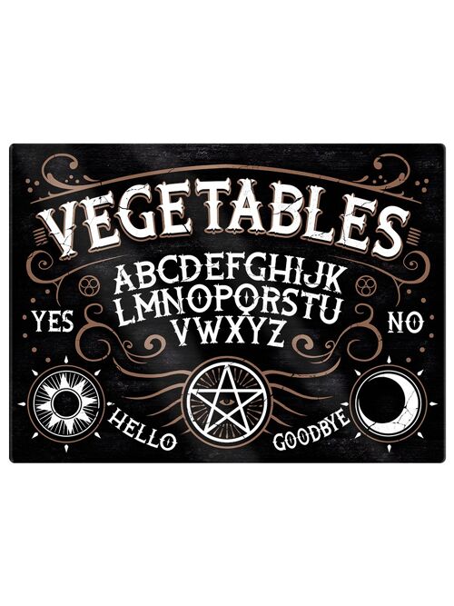 Vegetables Ouija Glass Smooth Rectangular Chopping Board