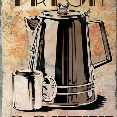 Fresh Coffee Large Tin Sign