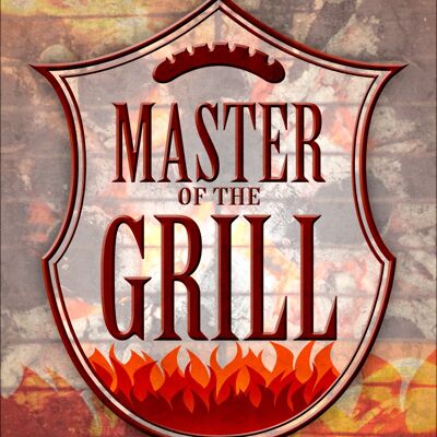 Plaque en métal Master Of The Grill