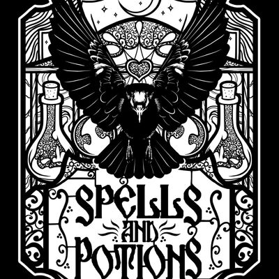 Spells & Potions Large Tin Sign