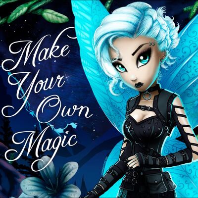 Hexxie Juniper Make Your Own Magic Mini Cartel de chapa