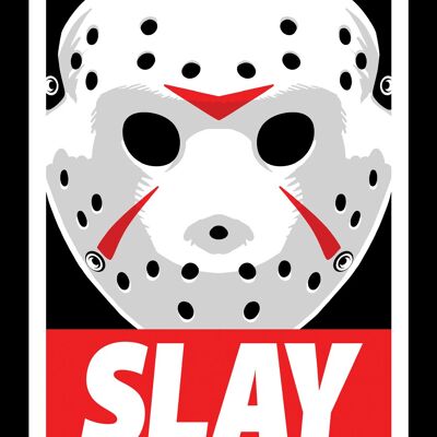 Slay Horror Maske Mini-Blechschild