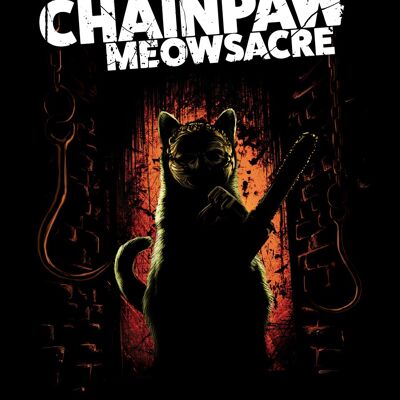 Texas Chainpaw Meowsacre Mini Plaque en Métal