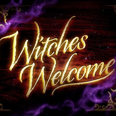 Witches Welcome Mini Tin Sign
