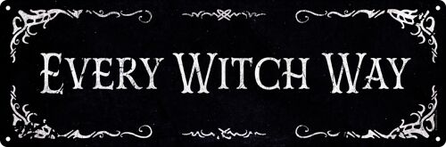 Every Witch Way Slim Tin Sign