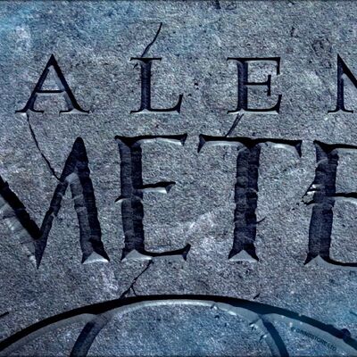 Salem Cemetery Slim Tin Sign