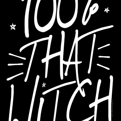 100 % „That Witch Greet“-Blechkarte
