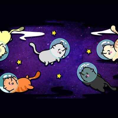 Cats In Space Greet Tin Card