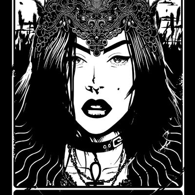 Deadly Tarot - The Empress Small Tin Sign