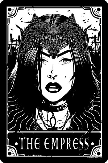 Deadly Tarot - The Empress Small Tin Sign 1