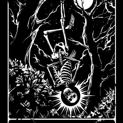 Deadly Tarot - The Hanged Man Greet Tin Card