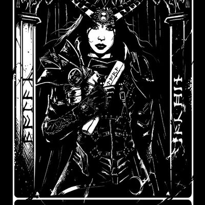 Deadly Tarot - The High Priestess Greet Tin Card