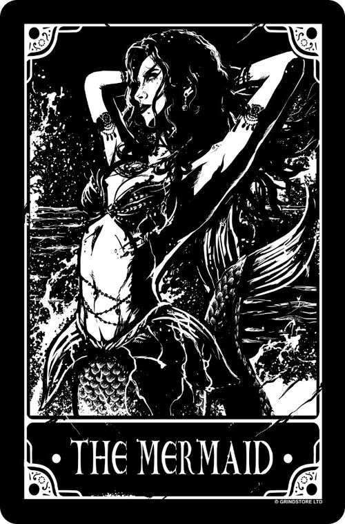 Deadly Tarot - The Mermaid Greet Tin Card