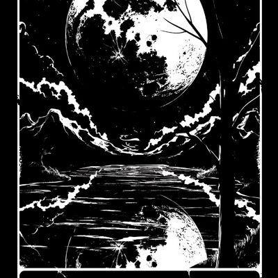 Deadly Tarot - The Moon Greet Tin Card