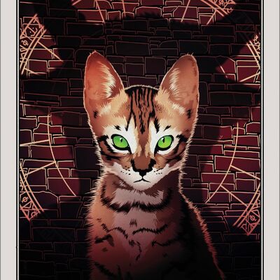 Deadly Tarot Felis - Carte en étain The Devil Greet