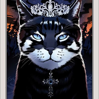 Deadly Tarot Felis - The Empress Greet Tin Card