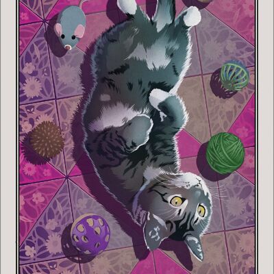 Deadly Tarot Felis - The Fool Greet Tin Card