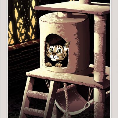 Deadly Tarot Felis - The Hermit Greet Tin Card