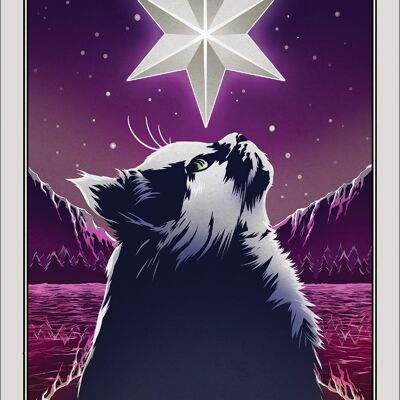 Tödliches Tarot Felis – The Star Greet Tin Card