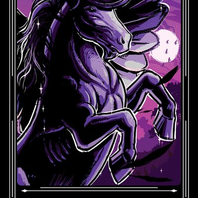 Deadly Tarot Legends - Carte en étain Pegasus Greet