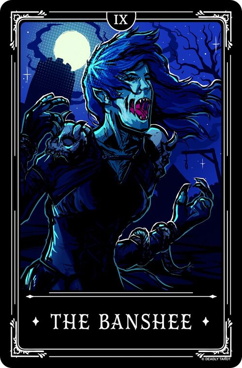 Deadly Tarot Legends - The Banshee Greet Tin Card