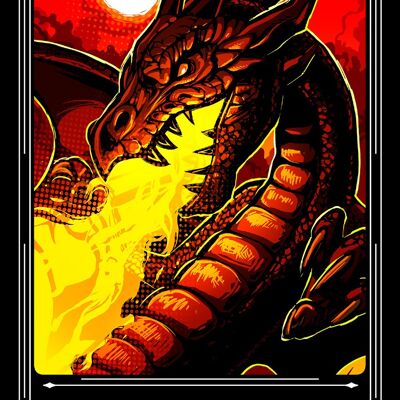 Deadly Tarot Legends - Carte en étain The Dragon Greet
