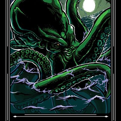 Deadly Tarot Legends - La carte en étain Kraken Greet