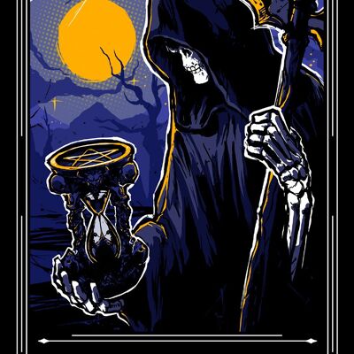 Deadly Tarot Legends - The Reaper Greet Tin Card
