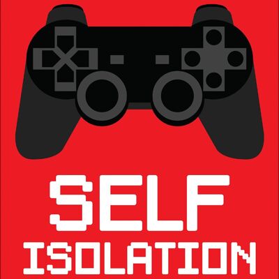 I'm A Gamer Self Isolation Is My Life Greet Tin Card