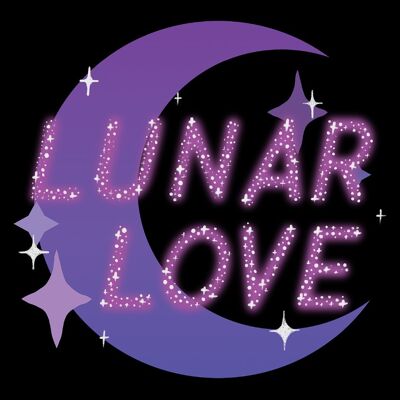 Lunar Love Greet Blechkarte