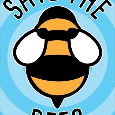 Tarjeta de hojalata Save The Bees