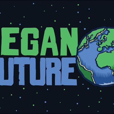 Tarjeta de hojalata Vegan Future Greet