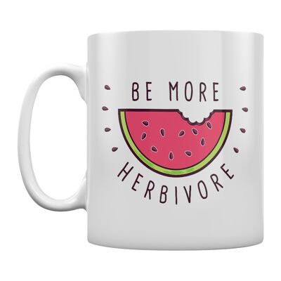 Be More Herbivore Végétalien Mug Végétarien