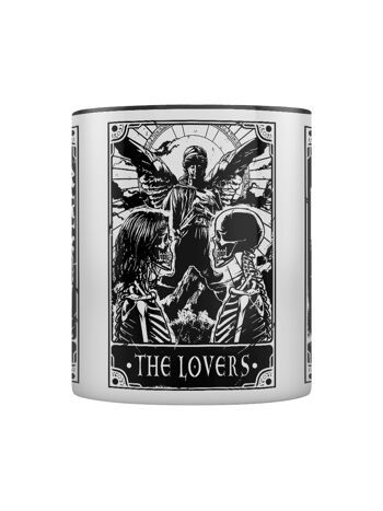 Deadly Tarot - Le diable, les amants et la mort Mug intérieur noir 2 tons 3