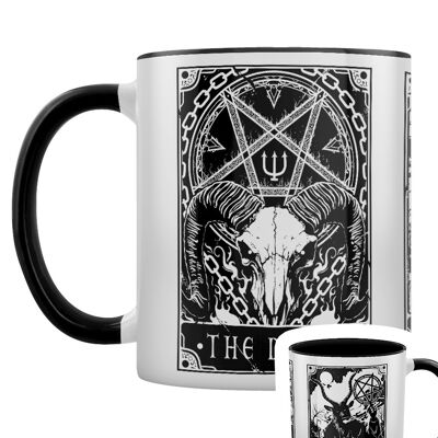 Tödliches Tarot – Der Teufel, die Liebenden und der Tod, schwarze innere zweifarbige Tasse