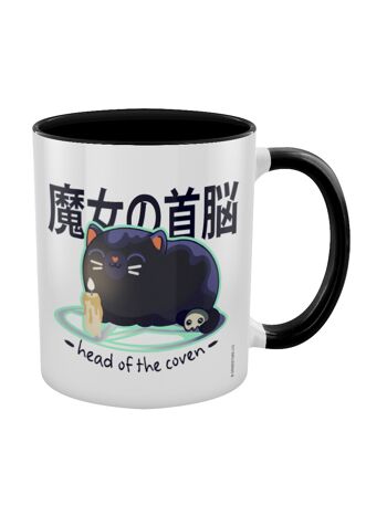 Kawaii Coven Head Of The Coven Mug intérieur 2 tons noir 2