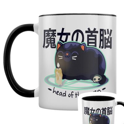 Kawaii Coven Head Of The Coven Taza interior negra de 2 tonos