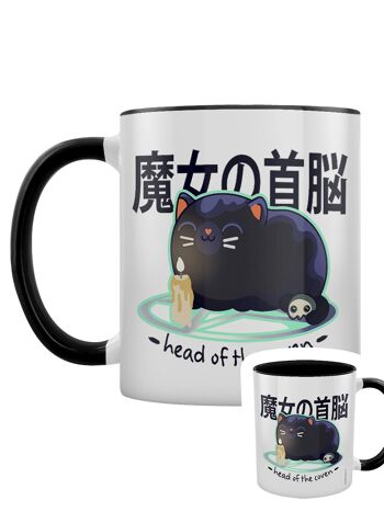 Kawaii Coven Head Of The Coven Mug intérieur 2 tons noir 1