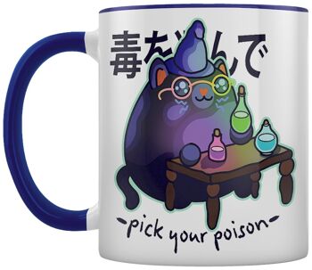 Kawaii Coven Pick Your Poison Mug intérieur bleu 2 tons 3