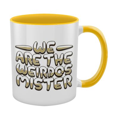 Mio Moon We Are The Weirdos Tasse intérieure 2 tons jaune