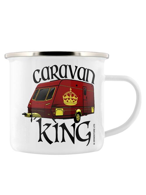 Caravan King Enamel Mug